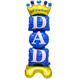 Happy Fathers Day Decorations Balloons for Party, 1Pcs 44 Inch Large Self Standing Dad Balloon For Fathers Day Birthday Party Celebrations Decor
