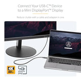 StarTech.com 1m / 3.3ft USB-C to Mini DisplayPort Cable - 4K 60Hz - Black - USB 3.1 Type C to mDP Adapter (CDP2MDPMM1MB)