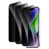 Privacy Screen Protector For Iphone 14 Plus, Shatterproof Tempered Glass Accessories, Anti Spy Tempered Glass Film, Case Friendly Ultra Resistant 9H Hardness Anti-Glare Hd Black -3 Pack