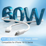 Iphone 16 15 Charger, Usb C Charger, 4-Pack Fast Wall Charging, Usb-C Chargers Block (4-Pack 6 Ft Cable Included) For Iphone 16 15/15 Pro/15 Pro Max/Ipad Pro/Airpods Samsung & More