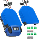 2 Pack For Kobalt 24V Max Battery Power Wheel Adapter?Power Wheels Battery Converter Kit With Fuses & Wire Terminals, 14Awg Wire, Power Connector For Diy Rc Car Toys, Robotics,Rc Truck