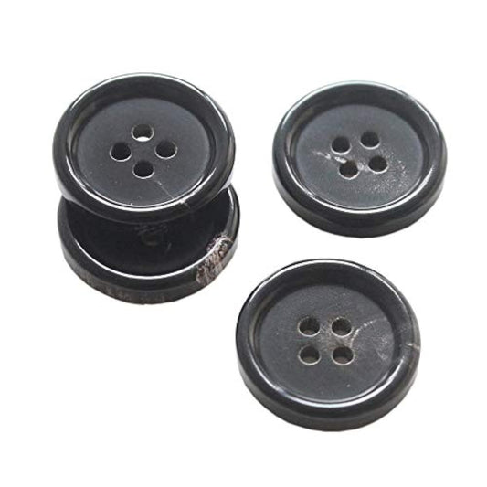 22 Pieces Real Horn Buttons Set For Blazers Suits Coats 15Mm 20Mm Natu