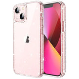 JETech Glitter Case for iPhone 13 6.1-Inch, Bling Sparkle Shockproof Phone Bumper Cover, Cute Sparkly for Women and Girls (Clear)