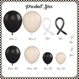 112pcs Black & White Balloon Arch Kit β Elegant Garland for Parties Events