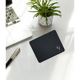 Mouse Pad Beautiful, Personalized Premium-Textured Custom Mouse Mat Design, Washable Mousepad Lycra Cloth, Non-Slip Rubber Base Computer Mouse Pads (Silvery Logo)