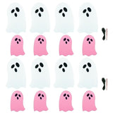 2 Pack White & Pink Ghost Garland, Felt Banner for Halloween Party Decor