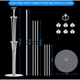6 Pack 28" Table Balloon Stand Kit Arch for Birthday, Wedding, & Graduation Decor