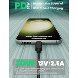 Charger Fit For Samsung Galaxy Watch 7/Ultra/Fe/6/6 Classic/5 Pro/4 Classic/3/Active 2/Active 2 In 1 Nylon Braided Usb C To Usb C Cable For Galaxy Watch Phone Tablet Earphone Etc.