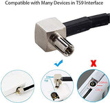 Ts9 To Sma Female External Antenna Adapter 12'' Cable Pigtail For Usb Modems, Hotspots & Routers - Pack Of 2