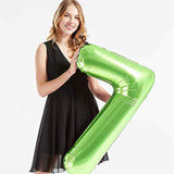 Green Foil 40 In 75 Helium Jumbo Number Balloons, 75Th Birthday Decora