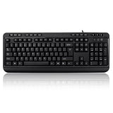 Akb-132Hb Multimedia Usb Keyboard With 3 Hubs, Black
