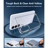 Samsung Galaxy S25 Plus Military-Grade Shockproof Transparent Phone Case