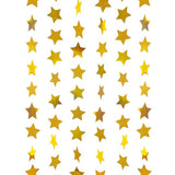 Gold Glitte Star Garland Reflective Paper Party Streamers Twinkle Star Banner Backdrop For Wedding Baby Shower Nursery Graduation Party Decoration Supplies, 3" In Diameter, 20 Feet In Total