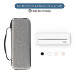 Portable Carry Case Compatible With Pooolitech Mt810/ Mt810/Mt610/Mt620 Portable Printers Waterproof Shockproof Scratch Resistant Compact Lightweight