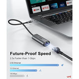 uni USB-C to Ethernet Adapter 2.5 Gigabit, Blazing Fast Network Adapter 2.5G (