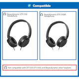 Breathable Replacement Earpads Cushion Compatible With Beyerdynamic Dtx 350 Dtx 350M Headphones Ear Pads With Mesh Fabric/Punched Protein Leather And Memory Foam