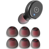 Silicone Ear Tips For Tozo T10, Replacement Eartips Earbuds Earpads (Gray,S/M/L)