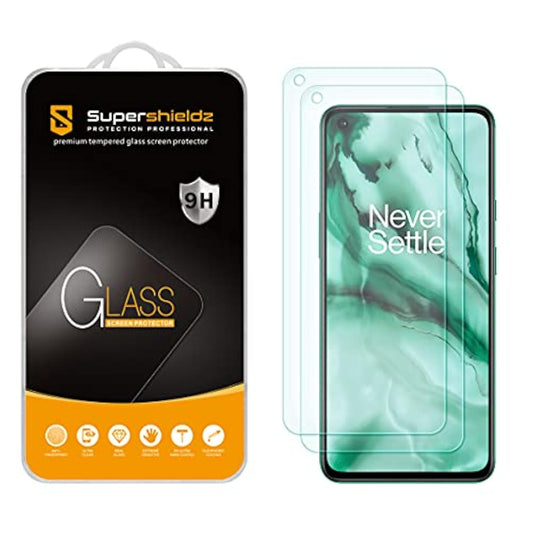 (2 Pack) Designed For Oneplus Nord Ce 5G / Nord 2 5G Tempered Glass Screen Protector, Anti Scratch, Bubble Free