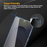 3 Pack Privacy Screen Protector For Samsung Galaxy S25 Ultra, Anti Spy Tempered Glass 9H Hardness, Black Protector Anti Spy, Bubble Free, Anti-Scratch