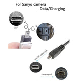 3.3Ft Usb Cable For Sanyo Camera 8-Pin Cord Compatible With Sanyo Xacti Vpc-Ca65,Vpc-Ca8,Vpc-E6, Vpc-E7, Vpc-E60,Vpc-S6,Vpc-S7,Vpc-S60, Vpc-S500