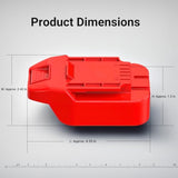 Adapter For Bauer 20V Tools - Compatible With Craftsman New 20V V-20 Model Red-Black Style Batteries (Not B&D) For Powering, No Charging Function, 1 Adapter Only