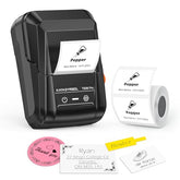 T50M Pro Bluetooth Label Maker Machine With Tape, Wide Waterproof Label, Versatile App With 30+ Fonts And 660+ Icons, Inkless Labeler For Home, Kitchen, School, Office Organization, Black