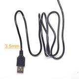 5Pcs Usb 2 Wire Pigtail Cable 1A 5V 1M 3.3Ft Black 28Awg Usb A Male Power Cable Plug Cord Connectors With Quick Wire Cable Connector