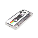 Case For Iphone 15 Pro Matte Finish Heavy Duty Soft Back Cover With Reinforced Corners Tpu Soft Bumper Retro Cassette Tape Case Compatible With Iphone 15 Pro