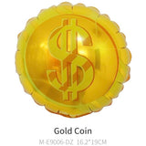 6Pcs Money Bag Foil Balloons Set/Dollar Party Balloons/Western Cowboy Party/Las Vegas Casino Party Gambling Game Decorations/Money Theme Birthday/Big Size Fake Money Reusable Balloons