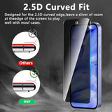 3+3 Pack Privacy Screen Protector Designed For Google Pixel 9A With 3 Pack Camera Lens Protector,Full Coverage Anti-Spy Tempered Glass Film,9H Hardness,Bubble Free,Easy To Install