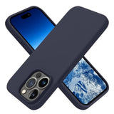 Designed For Iphone 15 Pro Case, Silicone Shockproof Slim Thin Phone Case For Iphone 15 Pro(6.1 Inch), (Midnight Blue)
