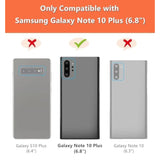 Premium PU Leather Phone Case for Samsung Galaxy Note 10 Plus with Card Holder and RFID Blocking - Beige Leopard Pattern