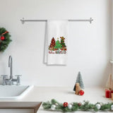 Feliz Navidad Kitchen Towels 16x24 Inch Spanish Christmas Dish & Hand Towels