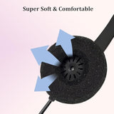 Ear Cushions For Plantronics Headset Replacement Foam Ear Pads For Plantronics Hw251N Hw261N Hw510 Hw520 Blackwire C320 3210 3220 3320 Jabra Pro 920 Biz 2300 Gn2000 Headphones (10 Pack)