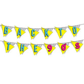 Back To The 90S Neon Banner - Funny Throwback 90'S And 80'S Theme Party Decoration, Favors & Supplies