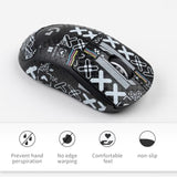 2-In-1 Mouse Grip Tape Anti Slip For Logitech G Pro X Superlight, Superlight 2 Wireless Gaming Mous Pre-Cut Gaming Mouse Skins, Self-Adhesive, Sweat-Resistant (White Set + Black Set)