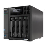 Lockerstor 4 Gen2+ As6704T V2 4 Bay Nas Storage, Intel Quad-Core 2.0Ghz Cpu, Dual 5Gbe Ports, 4Gb Ram Ddr4, 4 M.2 Ssd Slots, Hdmi, Network Attached Storage (Diskless)