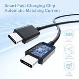 For Samsung Usb-C Super Fast Charging Wall Charger - 25W Pd Charger Adapter With Type-C Cable(5Ft) For Samsung Galaxy S25 S24 S23 S22 Ultra Plus S20 Note10