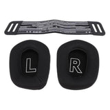 Ear Pads With Headband Straps For G733 G335, Noise Isolation Ear Pads Cushions Headband Replacement, Comfortable Memory Foam Headband Kit For Gaming Headset (3Gtxzysdgb-11)