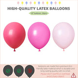 Balloon Column Kit Set Of 2 With Balloons Included - Balloon Tower With Stand, Base, And Pole,Backdrop Decoration For Wedding, Baby Shower, Birthday Party, Or Bachelorette Parties (Pink)