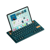 Bluetooth Keyboard With Integrated Stand For Ipad & Iphone, 75% Compact Silent 79 Keys, 2 Aaa Batteries, Smart Auto-Sleep, For Mult-Device, Laptop, Tablet, Smartphone (Dark Green)