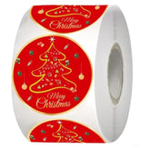 Merry Christmas Stickers Seals Labels,2 Inch Round Christmas Labels For Holiday Season Gifts,Gift Bag,Cards,Envelopes,Boxes,Tags And Supplies(500Pcs)