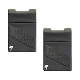 StickyWallet 2-Pack Premium Stick-On Phone Wallet with Double Pocket & Strap