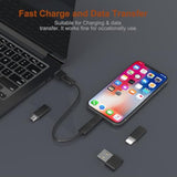 Round Multi Usb Charging Adapter Cable Kit For Travel, Fast Charging And Data Transfer With Type C To Ios Device/Type C/Micro/Usb A Adapter, Pocket Cable Kit For Travel Gadget
