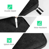 Tablet Sleeve Bag For New 13 Inch Ipad Pro M4/Ipad Air M2 2024, 12.9 Inch Ipad Pro 6/5/4/3, 12.4 Inch Galaxy Tab S8+/S9+/S9 Fe+, Surface Pro 9/8, Waterproof Travel For Ipad Case Bag, Black