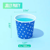 1000 Pack 5Oz Paper Cups, Multicolor Paper Disposable Cups, Small Mouthwash Cups, Cold Beverage Drinking Cup For Party, Travel And Event (Dots)