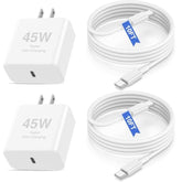 Iphone 16 15 Fast Charger,20W Usb C Charging Block/10Ft Type C To C Cable Cord Long,Ipad Wall Plug Power Adapter Cube Brick For Apple Iphone 16 Pro/16/15 Plus/15 Pro Max/12.9/11 Inch/Air/Mini/4Th/6Gen