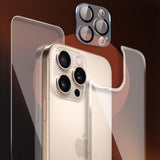 For Iphone 16 Pro Max Front And Back Screen Protector, Iphone 16 Pro Max Camera Lens Protector (1+1+1Pack) Front & Back Screen Protector Rear Tempered Glass For 16 Pro Max(6.9 Inch)