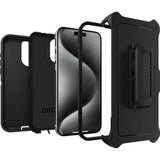 OtterBox iPhone 15 Pro MAX (Only) Defender Series Case - Black, screenless, Rugged & Durable, with Port Protection, Includes Holster Clip Kickstand
