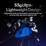 Vt7 Wireless Gaming Mouse, True 8K Wireless Polling Rate, 53G Lightweight, Up To 750 Hr Battery, Nordic Nrf54L15 Mcu, 100-Million Mechanical Switch, 10 Programmable Buttons, Macro Enabled